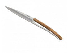 Load image into Gallery viewer, Set of 6 Olive Wood Mirror Table Knife