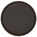 Load image into Gallery viewer, 14&quot; round brown non-skid fiberglass serving tray
