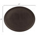 Load image into Gallery viewer, 22&quot; x 27&quot; Oval brown non-skid fiberglass serving tray
