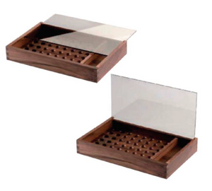 Rectangular Wooden Condiment Box