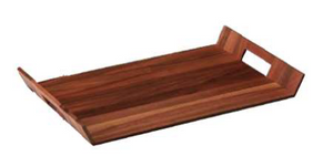 Rectangular Wooden Service Tray