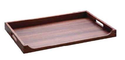 Rectangular Wooden Service Tray