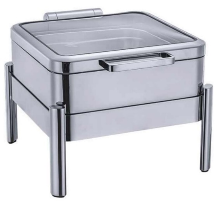 GN2/3 Chafing Dish with Glass Lid, 6L