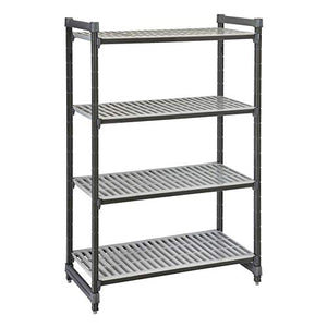 Camshelving® Elements Vented 4-Shelf Stationary Starter Unit - 24" x 48" x 72"