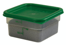 Load image into Gallery viewer, Kelly Green Square Polyethylene Lid for 2 and 4 Qt. Food Storage Containers
