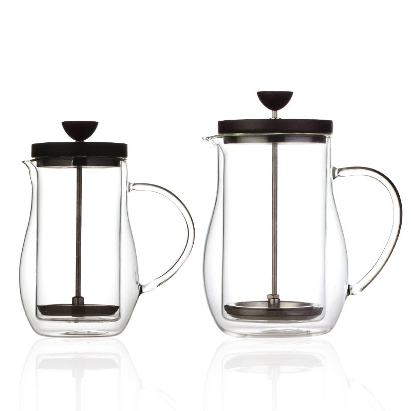 Double Wall Glass Coffee Pot Filter French Presses