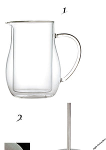 Double Wall Glass Coffee Pot Filter French Presses