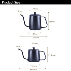 Hand Punch Pot Long Mouth Fine Mouth Coffee Pot With Lid