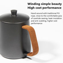 Load image into Gallery viewer, Hand Punch Pot Long Mouth Fine Mouth Coffee Pot With Lid
